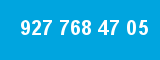 927 768 47 05 927 768 47 05